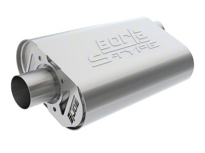Borla S-Type Crate Offset/Center Stock Output Muffler; 2.50-Inch (Universal; Some Adaptation May Be Required)