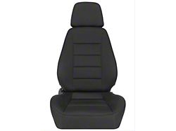 Corbeau Sport Reclining Seats with Double Locking Seat Brackets; Black Neoprene (94-98 Mustang)