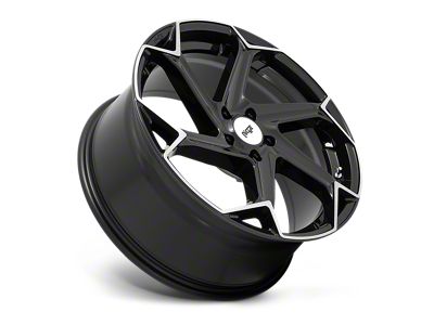 Niche Flash Gloss Black Brushed Wheel; 20x9 (21-23 Mustang Mach-E)