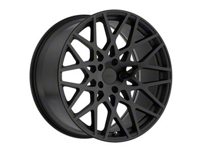 TSW Vale Matte Black with Gloss Black Face Wheel; 20x8.5 (21-23 Mustang Mach-E)