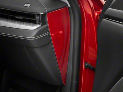 SpeedForm Side Dash Trim; Red Carbon Fiber (21-23 Mustang Mach-E)