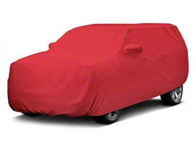 Covercraft Custom Car Covers Form-Fit Car Cover; Bright Red (21-23 Mustang Mach-E)