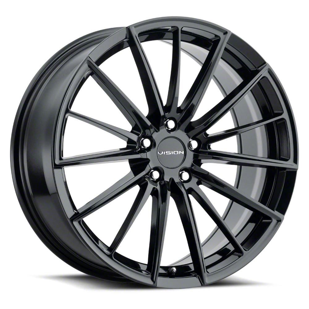 Vision Wheel Mach-e Axis Gloss Black Wheel; 18x8 473-8831gb38 (21-23 