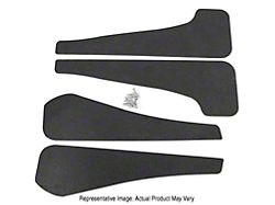 Mud Flaps; Front and Rear; Matte Black Vinyl (21-23 Mustang Mach-E)