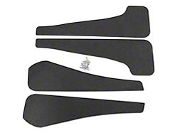 Mud Flaps; Front and Rear; Textured Black (21-23 Mustang Mach-E)