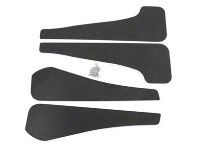 Mud Flaps; Front and Rear; Textured Black (21-23 Mustang Mach-E)