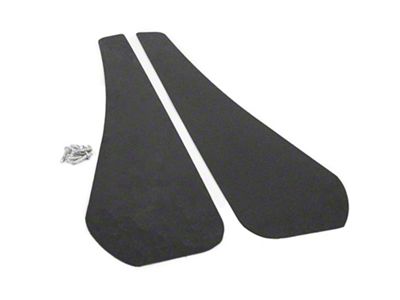 Mud Flaps; Front; Textured Black (21-23 Mustang Mach-E)