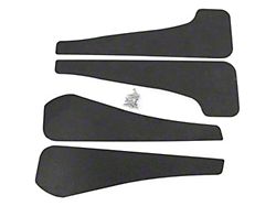 Mud Flaps Front and Rear; Textured Black (21-23 Mustang Mach-E)