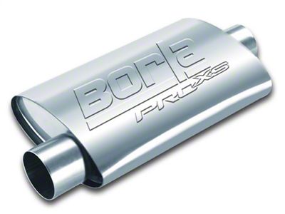 Borla Pro XS Center/Offset Oval Muffler; 2-Inch Inlet/2-Inch Outlet (Universal; Some Adaptation May Be Required)